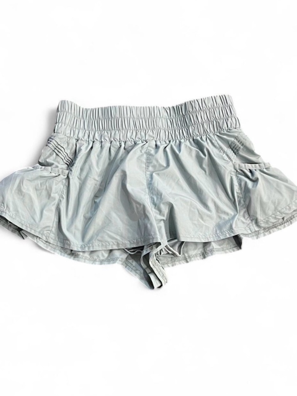 Free People Movement Get Your Flirt On Shorts Size S Sage Green Athletic Running